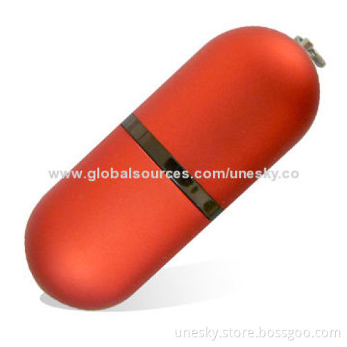 Flash Drive with 10-year Data Retention, 16GB Capacity, Supports USB1.1 and 2.0 Interface